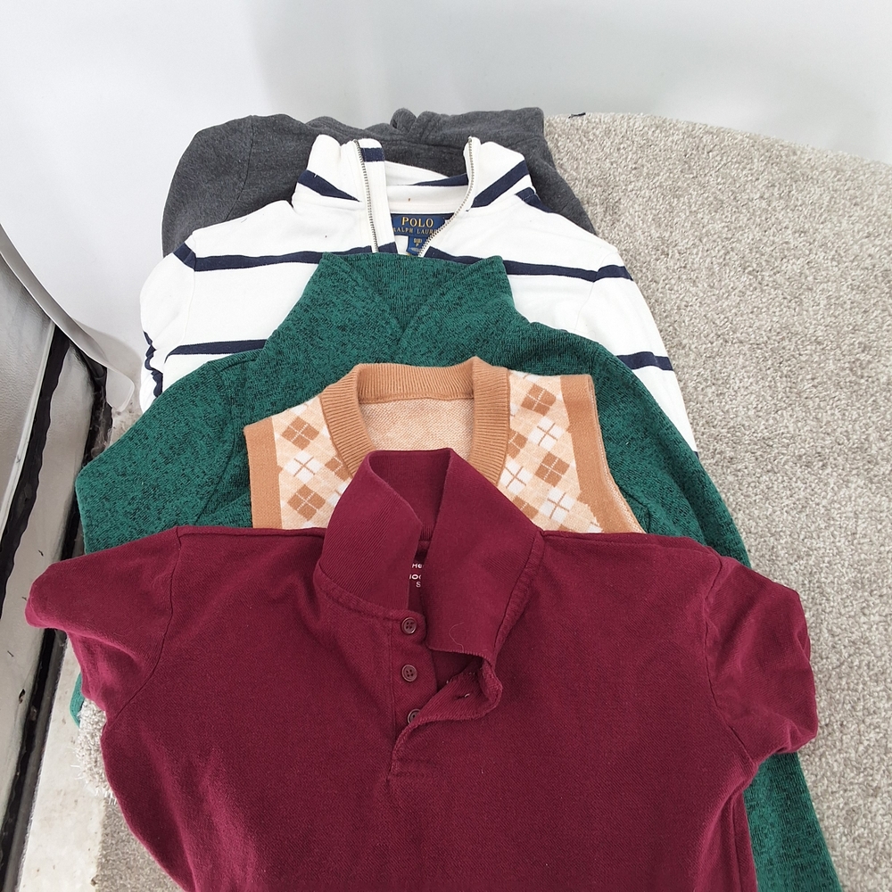 BOYS SZ SMALL 5 PIECE  TOP BUNDLE